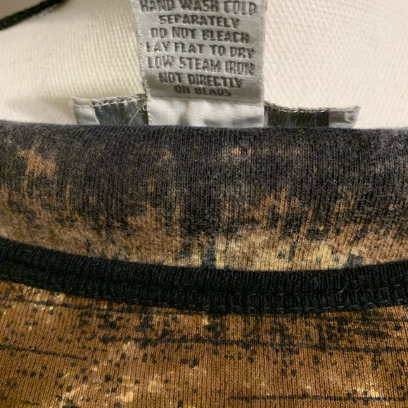 Dressbarn Chocolate Brown Embellished Top - Picture 10 of 10